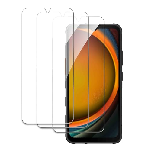3 Piezas Protector de Pantalla para Samsung Galaxy Xcover 7, Ultra HD Cristal Templado, 9H Dureza, Anti Arañazos, Sin Burbujas, Antihuellas, Ultra Resistente