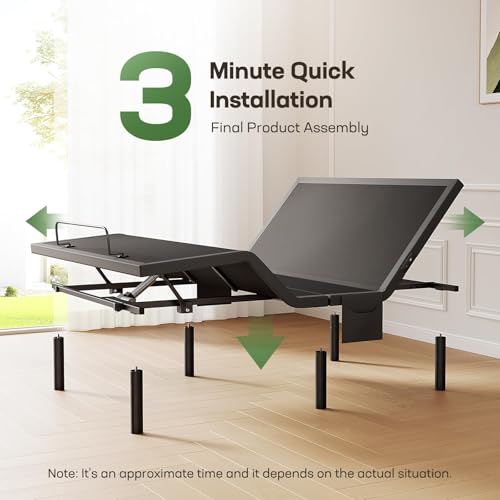 electric adjustable bed frame Package product image