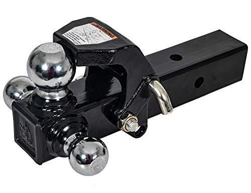 Image of Buyers Products 1802280 Tri-Ball Hitch with Hook for 2.5 Inch Receiver