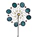 Produktbild CIM Metall Windrad - Exotic Flower Jade - Ø34cm, Gesamthöhe: 122cm - inkl. 3-teiligem Standstab - leichtgängig drehend