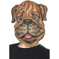 Algopix Similar Product 3 - Smiffys Dog Mask Eva, Brown, One Size