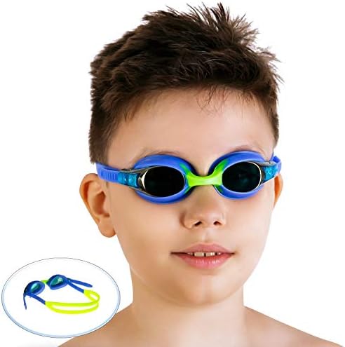 AqtivAqua MJR Okulary Pływackie dla Dzieci // Przeciw Mgielny - Ochrona UV - Miękkie Silikonowe Uszczelki