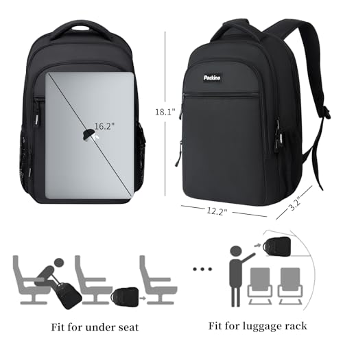 Laptop Backpack for Men Women, Business Anti Theft Computer Bag, Water Resistant Travel Backpack Work Bookbag, Carry on Personal Item Fits 17 Inch Laptop2