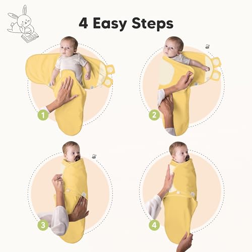 Image of 3-Pack Organic Baby Swaddle Sleep Sacks - Swaddles for Newborns, Infant 0-3 Months, Baby Girls, Boys, Soft & Snug Newborn Sleep Sack, Nursery Swaddling Blankets (Valiant, OS)