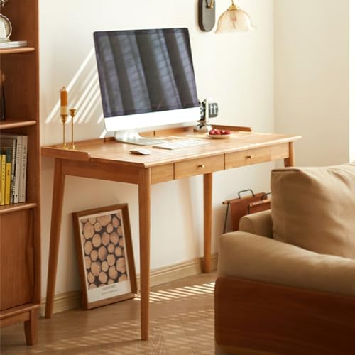 Bureau moderne du milieu du siècle 100 cm chic avec double rangement - 4