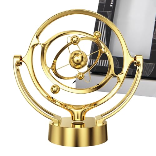 Forza versatile: il nostro Perpetual Motion Desk Toy offre opzioni di potenza versatili. il movimento continuo della Terra con USB quando ci si trova vicino a una fonte di alimentazione, o passare alla modalità batteria in ambienti wireless. Con questo giocattolo avrai la flessibilità di goderti un movimento continuo sempre e ovunque.