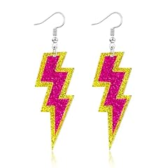 Lightning Bolt - Yellow around Hot Pink