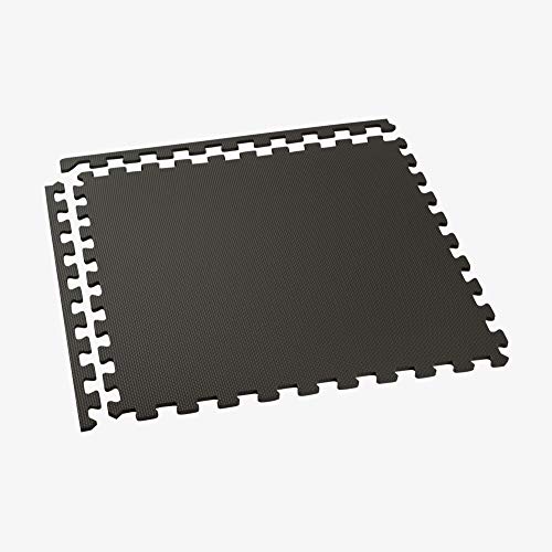 We Sell Mats 3/8 Inch Thick Multipurpose Exercise Floor Mat With Eva Foam, Interlocking Tiles, Anti-Fatigue For Home Or Gym, 24 In X 24 In #TOP3