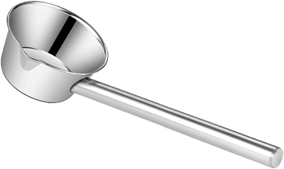 MAGICLULU Extended Handle Water Scoop 18.11 Inch Stainless Steel Kitchen Ladle for Watering Gardening and Soup Serving with Ergonomic Design