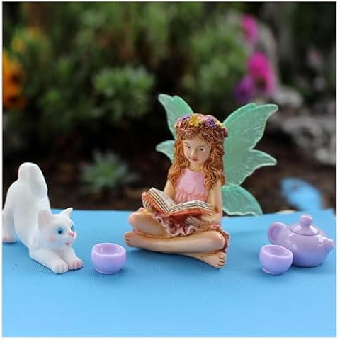 LIXINDEE Fairy Garden Miniature Figurines Set Cover