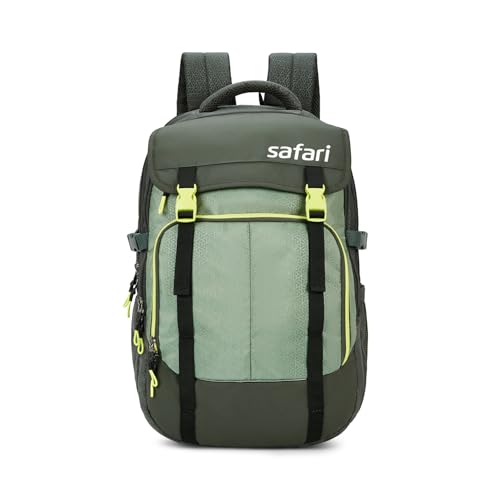 Image of Safari 43L Expandable Laptop Bag with Armor Base, Raincover, 3 Compartments, Compression Straps, Large Size Travel Bag, Ideal For 3-4 Days Staycations, Hiking, Office Bag