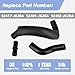 Heater Hose Connector Fitting Kit Fits for 2009-2020 Nissan 370Z Infiniti EX37 FX37 G37 M35h M37 EX35 FX35 G25 G35 370Z Q70 Q70L Q50 QX50 QX70 Q40 Q60 Replace# 92417-JK20A 92401-JK20A 92402-JK20A