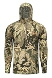 Lichenland Men's Merino Wool Hunting Hoodie Base Layer Sweatshirt