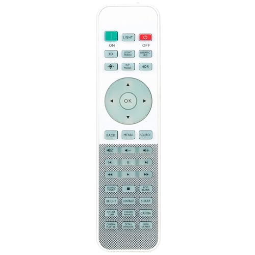 Image of Replace Remote Control Compatible with BenQ Projector W2000+ W1070+ W1080ST+ HT1085ST W1120 TH683 W1110 TK800M W2000 W1075 TH670 W1090 W1700 HT2150ST HT2050 MH684 W3000 HT2550 HT1075