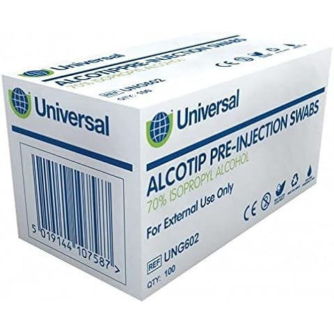 Universal Uni-Wipe Alcotip Swabs with 70% IPA (Box of 100) Cover