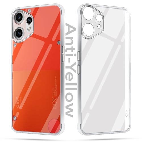 Image of Jkobi Lifetime Anti-Yellow Clear Back Cover Case for Nothing CMF Phone 2 Pro (Sleek Hard Crystal | Shockproof and Camera Protection)