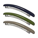 HYFEEL Skinny Hair Barrettes for Women Long Simple Acrylic French Hair Clips Elegant Classic Hairpin
