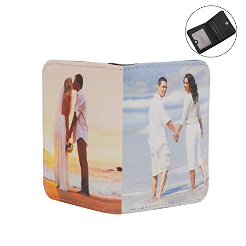 Clobeau Personalized Photo Bi-Fold Wallet for Unisex - Custom Picture Purse with ID Card Slots for Any Occasion4