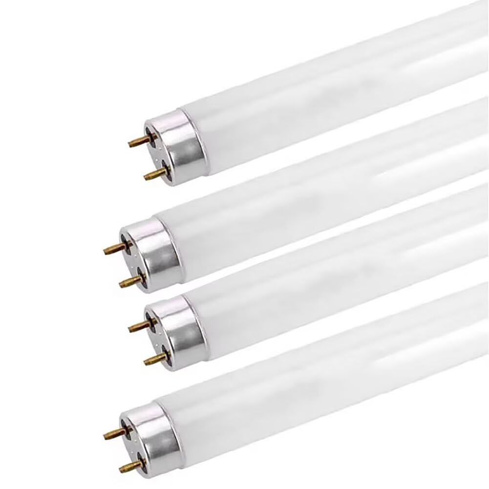 4 Pack T8 Fluorescent Tube 600mm 18W, G13 Base, Cool White 6500K, Low Energy Consumption Tube Light, Emergency Energy Saving Light for Kitchen, Bathroom, Cabinet, Garage