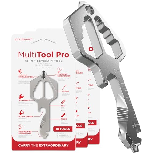 KeySmart Multitool Pro - 18-in-1 Multifunction Key Shaped Tool Pocket