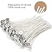 EricX Light 100 Piece Natural Candle Wick, Low Smoke 6
