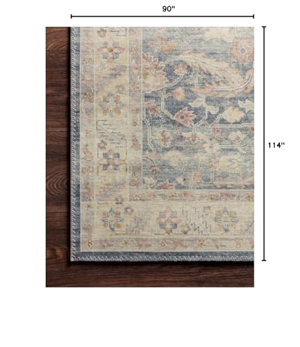Tapete decorativo Loloi Hathaway Collection Denim/Multi 7'6" x 9'6" miniatura 2