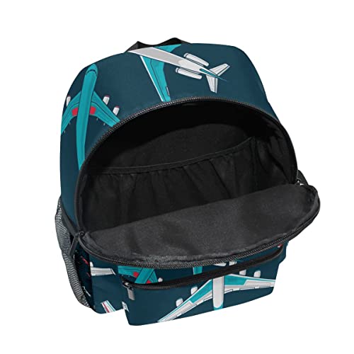 Custom Kid's Name Backpack, Airplanes Pattern Toddler Backpack for Daycare Travel Personalized Name Preschool Bookbag for Boys Girls4