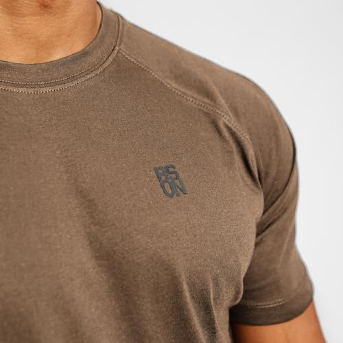 Image of Casual Short Sleeve Crew Neck Classic Wicking Breathable Fitness Muscle Athletic T Shirts Mens