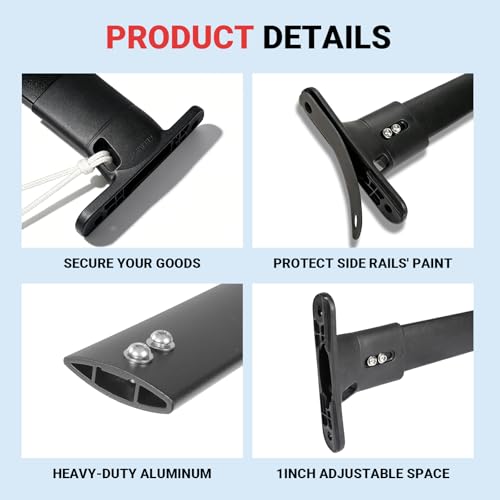 Roof Rack Cross Bars Compatible with Ford Explorer 2016-2019, 150lbs Aluminum Crossbars Rails Cargo Rooftop Bike Snowboard Skiboard Luggage Rack by Generic - Used condition - Image 3