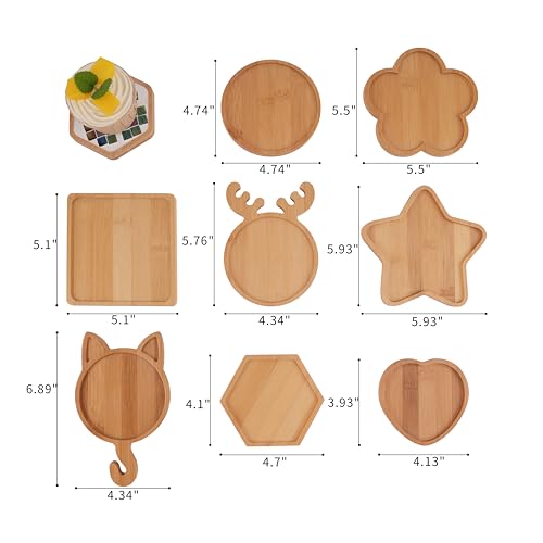 CHICSHIS 16 Pack Large Wooden Mosaic Bases – Assorted Shapes DIY Coaster Blanks for Stained Glass Projects, Wood Surface for Handmade Glass Tile Crafts & Mosaic Art Supplies