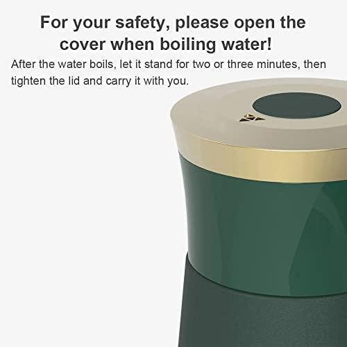 Vacuum Portable Travel Heating Cup, Mini Electric Thermos, 45 / 55 / 100 Optional, Double-Layer Stainless Steel Vacuum Mug, 10H Heat Preservation, 220 V 300 ml Electric Kettle, Automatic Shut-Off