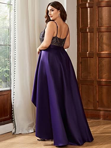 strapless open back dress La Femme 33075 Long Plus-Size Prom Dress– PromGirl main image 1