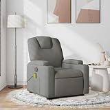 Anself Elektrischer Massage-Sessel mit Vibrationen, Dunkelgrau, 74 x 88 x 97 cm 372378