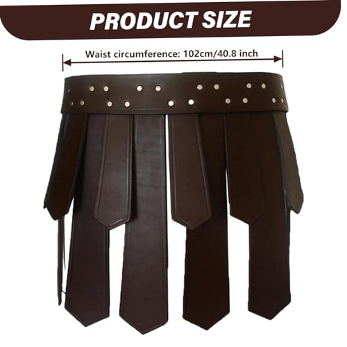 Jupe Viking ajustable unisexe pour costume médiéval et romain