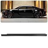 KUAFU Rocker Panel Trim Compatible with 2012-2023 Dodge Charger Replacement for 1QA51TZZAF CH1606102 Rocker Panel Molding Guards Left Driver Side - Black 1Pc