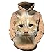 Produktbild Star source Katze lässig Hoodie Straße kreativ drucken Hoodie Männer Sport Hoodie @ XXL_Lucky