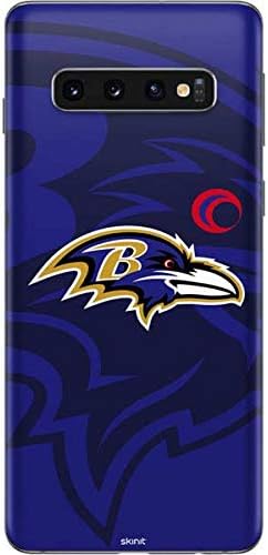 Skinit Decal Phone Skin Compatible with Samsung Galaxy S10 - Officially Licensed NFL Baltimore Ravens Double Vision Design