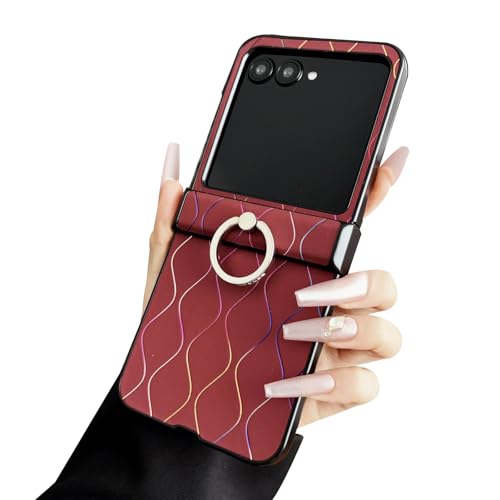 LUNBER-ARMOR�EFor Razr 60/60s/60d �P�[�X �ϏՌ� �J�o�[ PU���U�[ �܂肽���݌^ ��̌^�����O�t�� �X�^���h�@�\ �X�g���b�v�� �V���v�� ������ �X�g���b�v�z�[���t�� For Motorola ���g���[�� ���[�U�[60 /