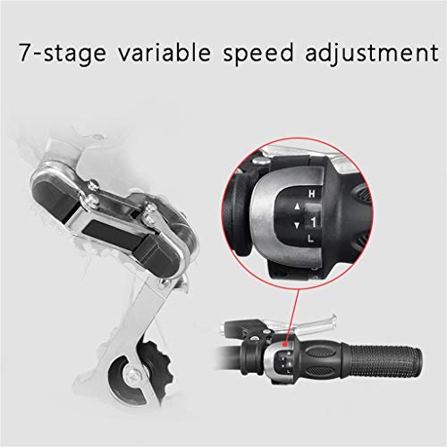 TYXTYX Klapprad Faltrad Fahrrad Herren Damen Jungen Folding 20 Zoll 7 Gang schwarz, leichtes Mini-Klappfahrrad,Outdoor-Radfahren – Bild 6