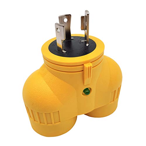 Parkworld 60899 NEMA L6-30 Splitter Adapter, Generator 30 AMP 3-Prong 250V Twist Lock Male Plug L6-30P to (2) L6-30R Female Receptacle by Parkworld - Image 2