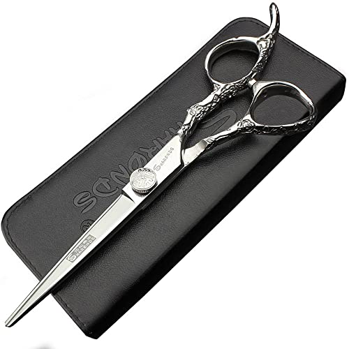 Professional Hair Dressing 6/7/8 Inch Straight Cutting Scissors (6 Inches, Pack of 2) - Image 2