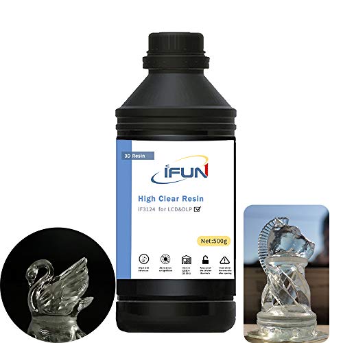 IFUN 3D Printer Resin Clear 405nm HiClear HiTemp LCD DLP Printer SLA UV