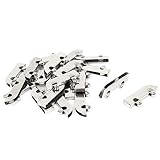Sourcingmap 25pcs vitrine Porte coulissante Verre, Une Pince Roulette Cabinet Poulie Roue Acier
