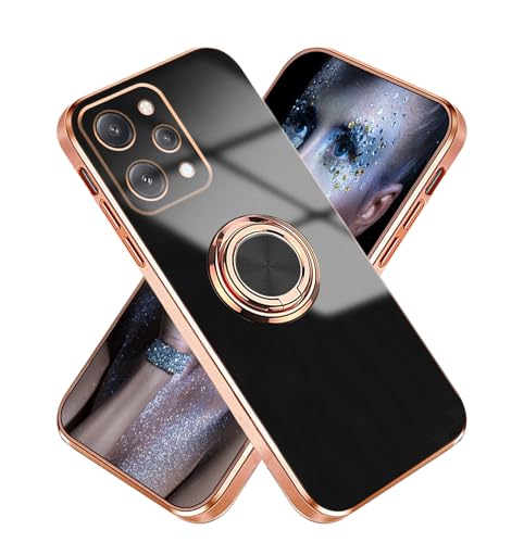 Wousunly P[Xƌ݊܂Redmi 12 5GP[XOtXiaomi Redmi 12 5GpJo[ O360°]ԍڃzgёϏՌTPUh~^Sʕی (ubN)