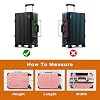 Clear PVC Suitcase Cover Protectors Transparent Luggage Covers Waterproof Wheeled Suitcase Dust Dustproof Travel Luggage Sleeve Protector (18)