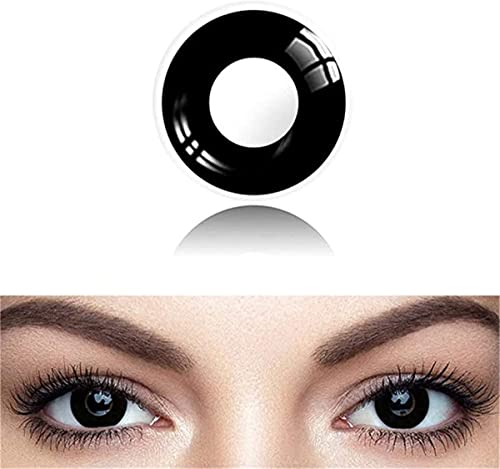 Color Contacts for Eyes Cosplay Party, Fashion Show, Christmas Party, Makeup Party, Party Gifts for Women and Girl,Black Color Contacts for Eyes Cosplay Party, Fashion Show, Christmas Party, Makeup Party, Party Gifts for Women and Girl,Black