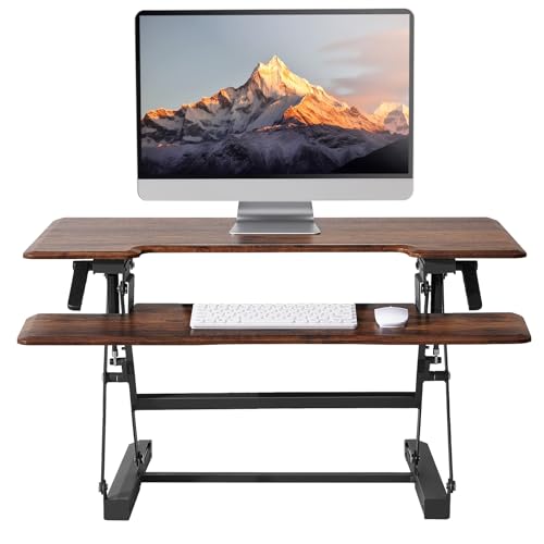 meoflis 32 Inch Standing Desk Converter, 12-Position