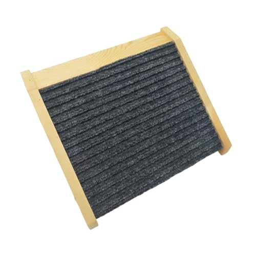 kowaku Hundetreppe 35cm Hunderampe für kleine Hunde, Haustiertreppe mit Rutschfester Trittmatte, Hunde Treppen aus Holz, Katzentreppe für Bett, Sofa, Couch und Auto, 25 cm x 30 cm x 15 cm, Stil a