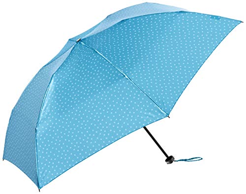 傘 V.Y 婦人ﾐﾆ P30Dｻﾃﾝﾌﾟﾘﾝﾄ ﾊｰﾄ柄 レディース ｻｯｸｽﾌﾞﾙｰ 親骨の長さ：55cm 収納時：約25cm