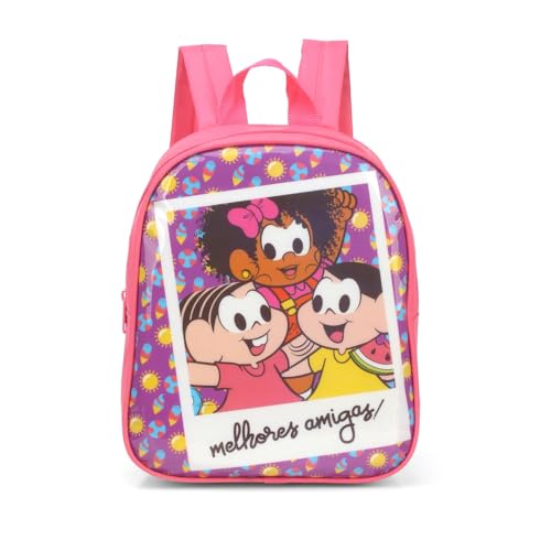 Mini Mochila Costas Mônica e Melhores Amigas Rosa Luxcel